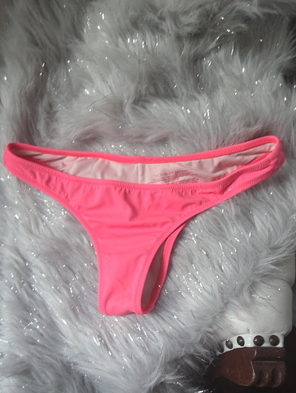Victoria's Secret Neon Pink Low-Rise Bikini Bottom